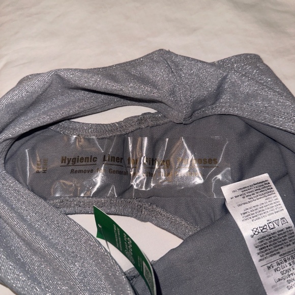 GAP | Shiny Tankini Swim Two-Piece in Silver - Picture 3 of 4